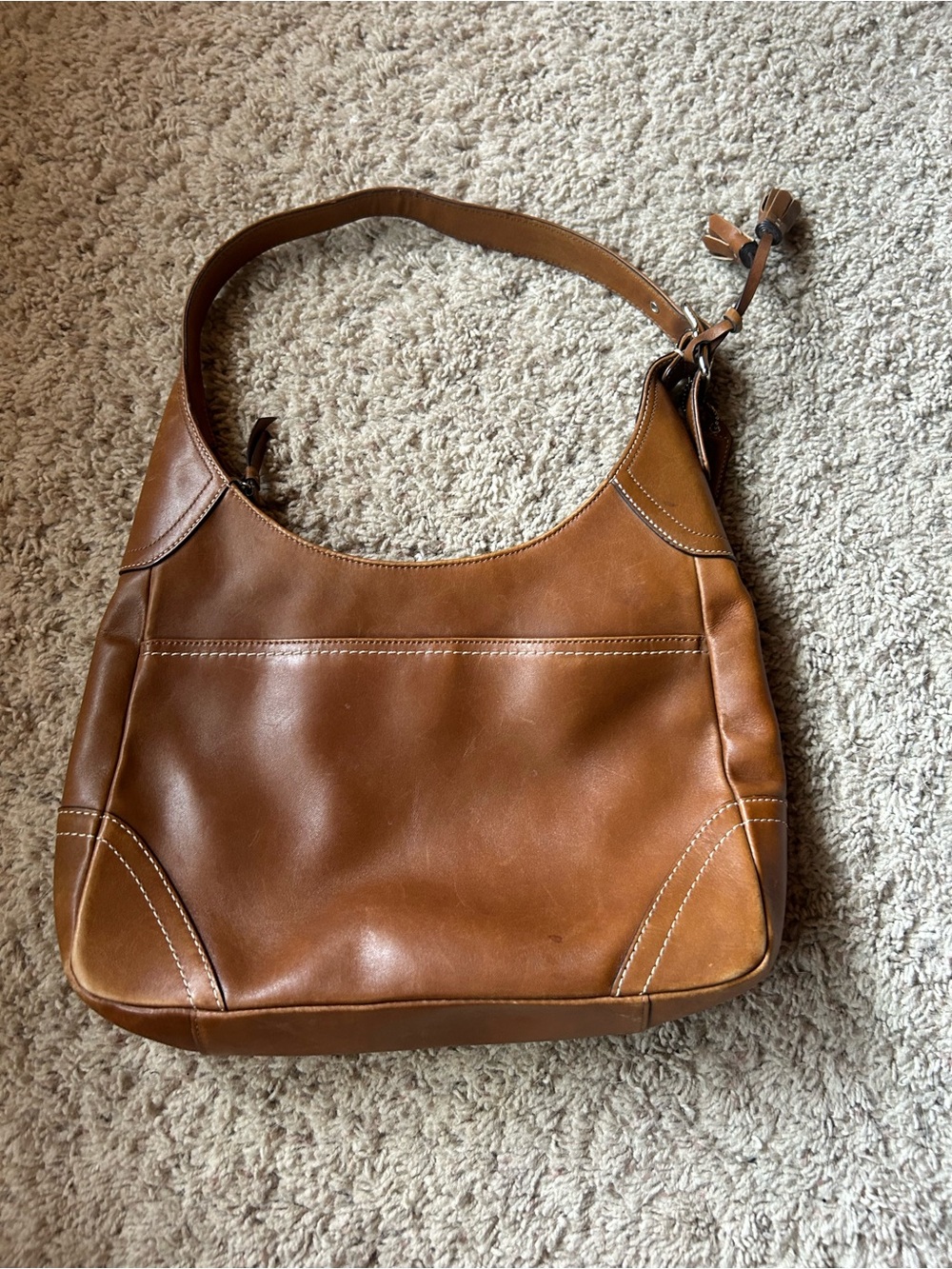 Coach Tan Leather Shoulder Bag